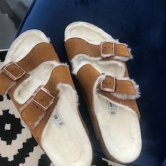 fleece lined birkenstocks